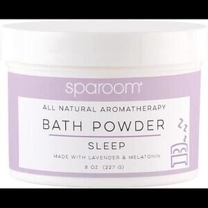 SpaRoom All Natural Aromatherapy Bath Powder for Sleep w/ Lavender and Melotonin